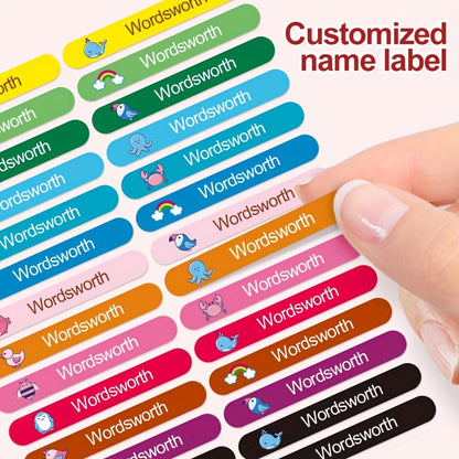 Colour Buddy Pencil Name stickers (60 pieces)