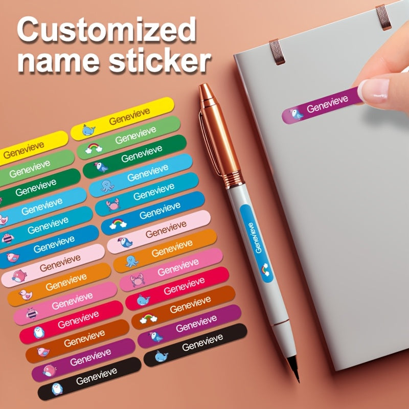 Colour Buddy Pencil Name stickers (60 pieces)
