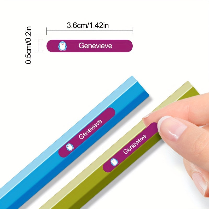 Colour Buddy Pencil Name stickers (60 pieces)