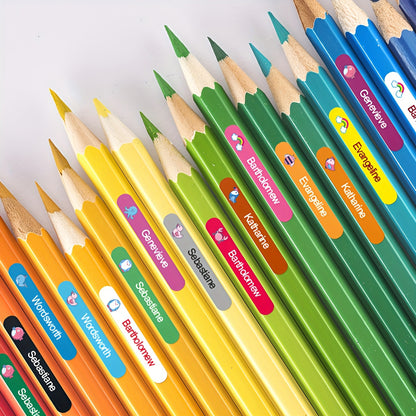 Colour Buddy Pencil Name stickers (60 pieces)