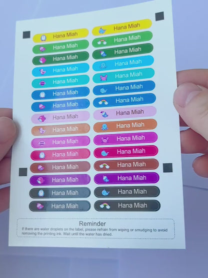 Colour Buddy Pencil Name stickers (60 pieces)